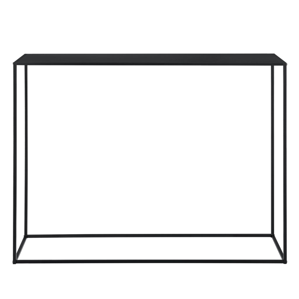 Tavolo a Consolle in Metallo 92x115x32 cm Tavolo da Appoggio - Nero [en.casa]