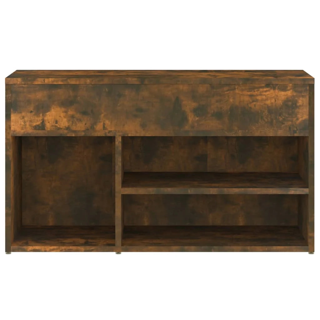 Panca portascarpe/stivali cassettiera scaffale mobiletto portaoggetti per ingresso 80 x 30 x 45 cm legno ingegnerizzato marrone 02_0022921