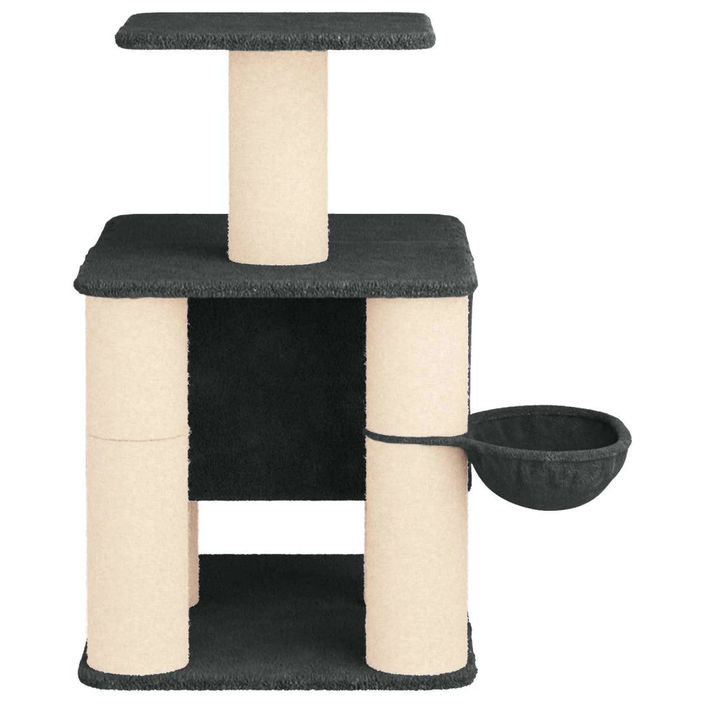 Albero per gatti con pali per graffiare in sisal Grigio Scuro 42033056