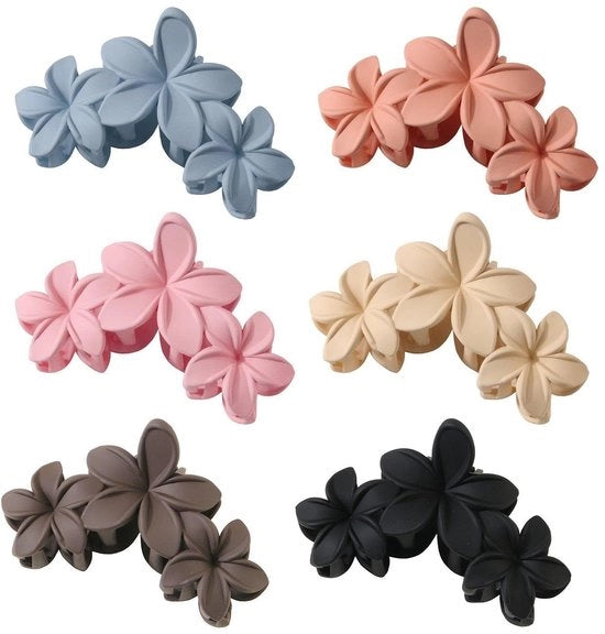 Accessori capelli per bambine - 6 pezzi - Spille per capelli fiorali - Accessori capelli - Sostenibili - Adatti per bambine - Progetto unico