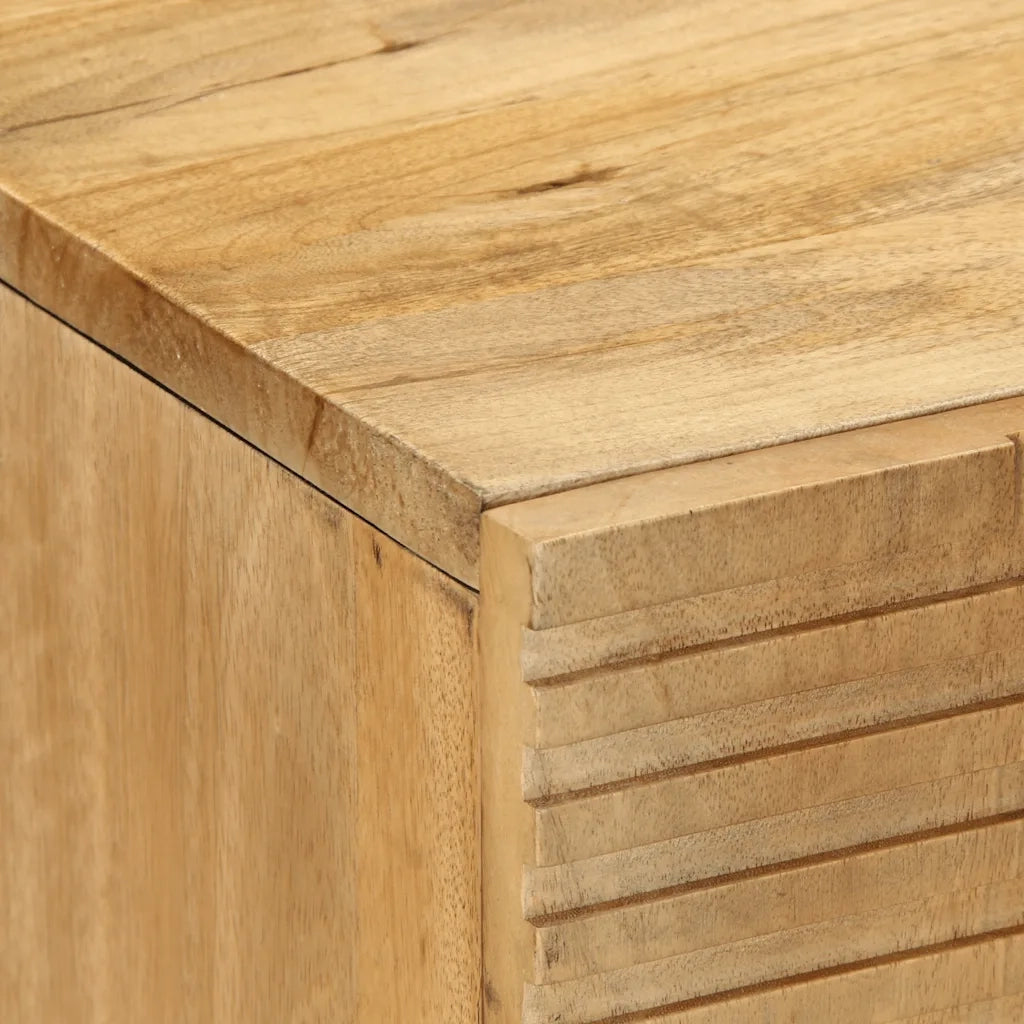 Set Mobili da Bagno 2pz Marrone in Legno Massello di Mango 3310006