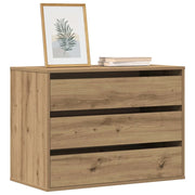 Cassettiera Angolare Rovere Artigianale 80x41x58cm Multistrato