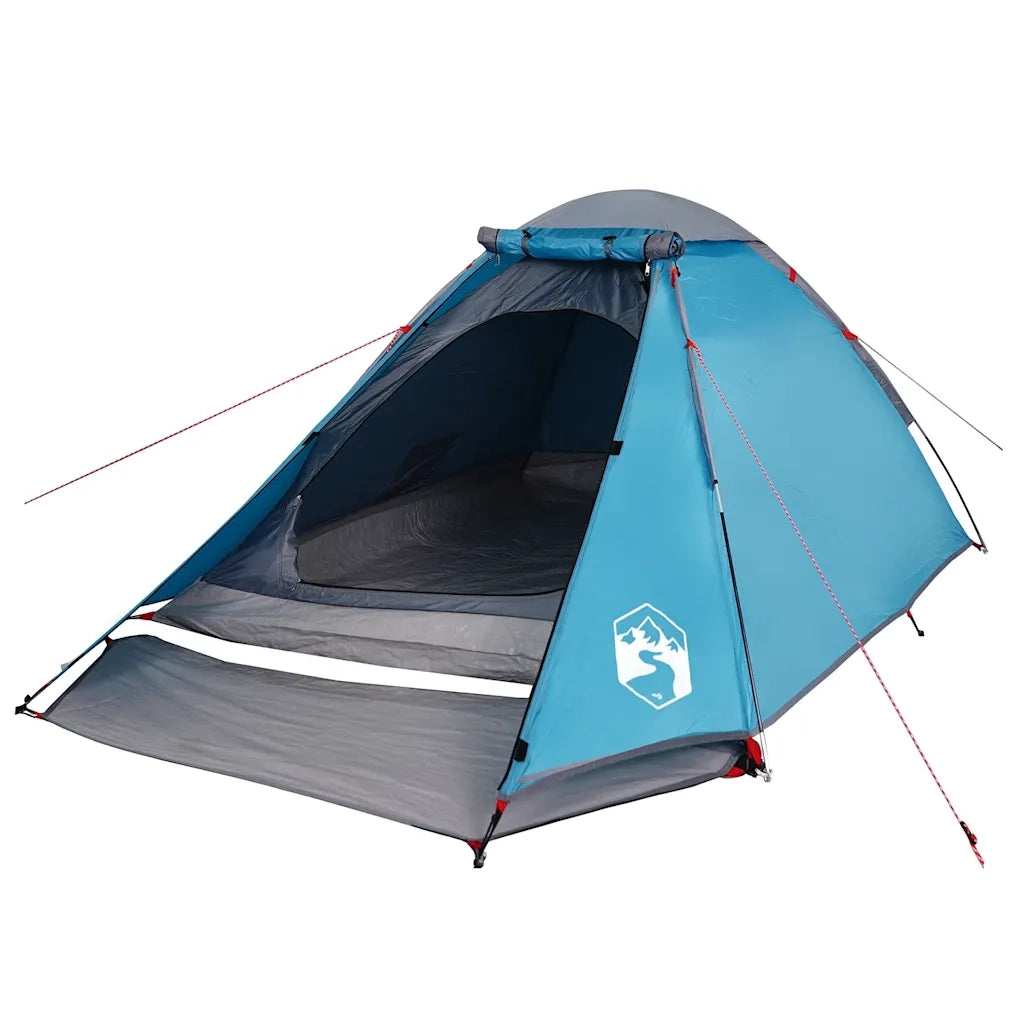Tenda da Campeggio a Cupola per 2 Persone-Tenda per Escursionismo Blu Impermeabile 484987