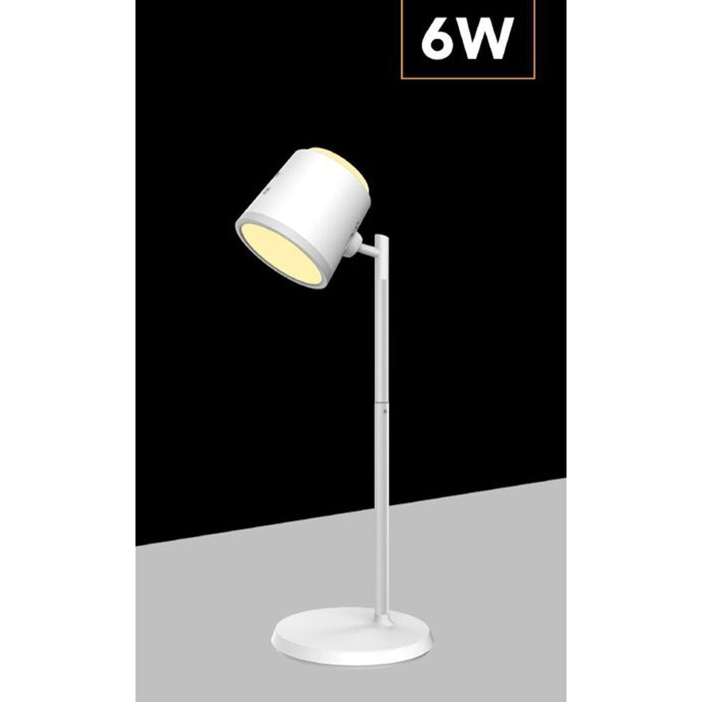 Trade Shop - Lampada Doppio Uso Scrivania Applique A Led 6w Touch Dimmerabile 3 Colorazioni Bl-1005 -