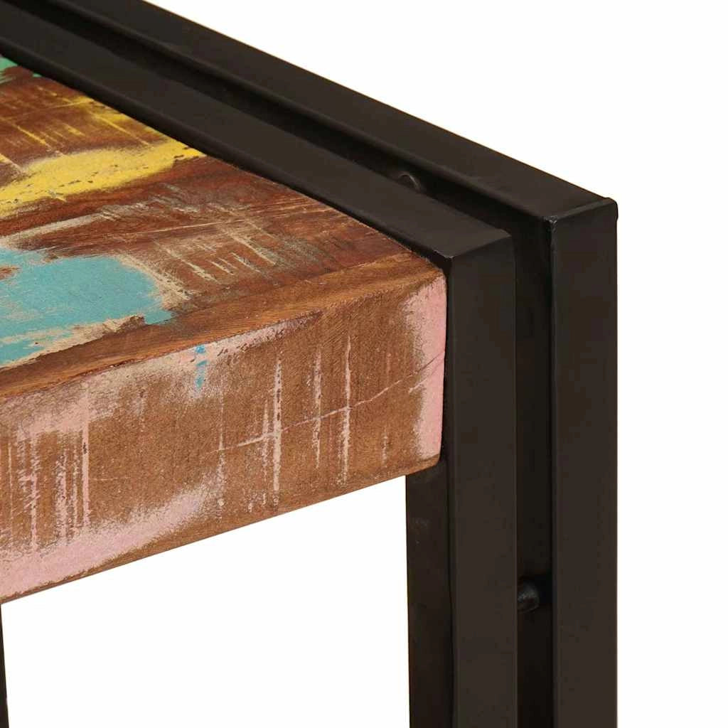 Mobiletto moderno con cassetto 71 x 33 x 58 cm pratico e resistente in ferro nero 02_0058001
