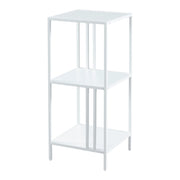 Mensola autoportante in acciaio 80 x 35 x 35 cm bianco 03_0006953