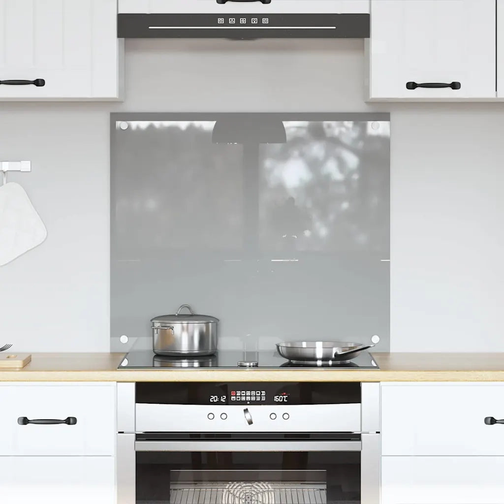 Schienale da cucina Grigio chiaro 70 x 60 cm vetro temperato 42001228