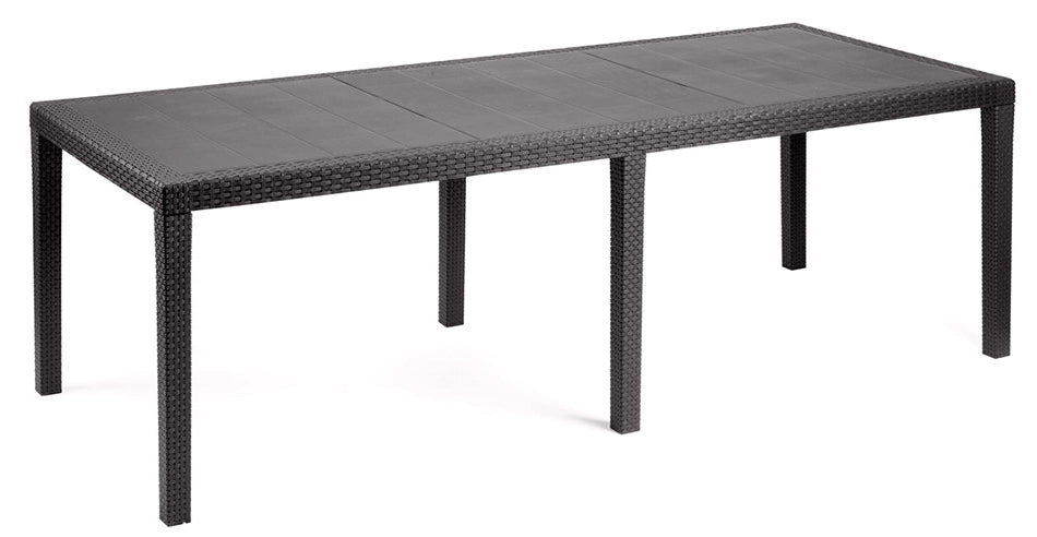 TAVOLO QUEEN cm. 150÷220x90x72 h col. Testa di moro
