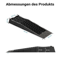 Cunei per camper auto 2 pz. max 3 t 700x200x78 mm Rampa di livellamento in plastica