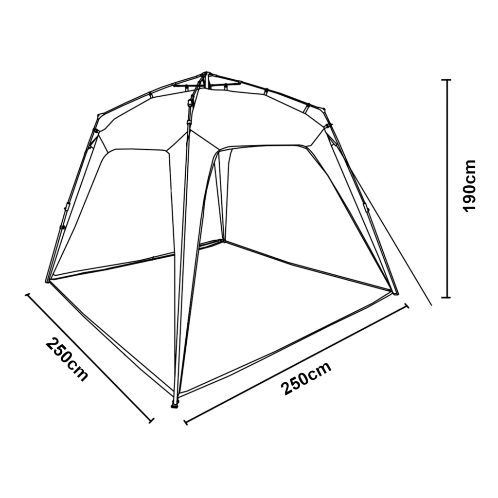 Gazebo pop-up Barendrecht con Illuminazione a LED - Verde pro.tec