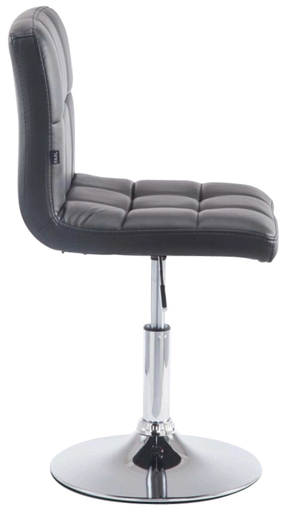 Set 4 sedie da lounge Palma similpelle nero