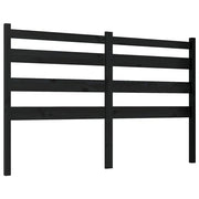 Testiera | Testata per Letto Nera 186x4x100 cm in Legno Massello di Pino