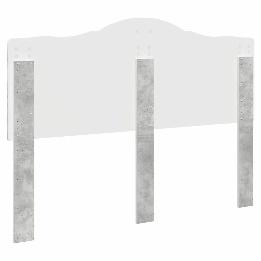 Testiera-Testata-Testiera Decorativa Grigio cemento 140 cm Legno multistrato 701119