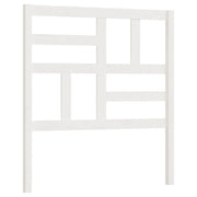 Testiera | Testata per Letto Bianca 106x4x104cm in Legno Massello di Pino