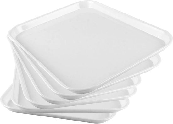 Servizio di tavola in melamina, acqua e graffio resistente, 6 pezzi, dimensioni 35,5 x 27,8 x 2,5 cm