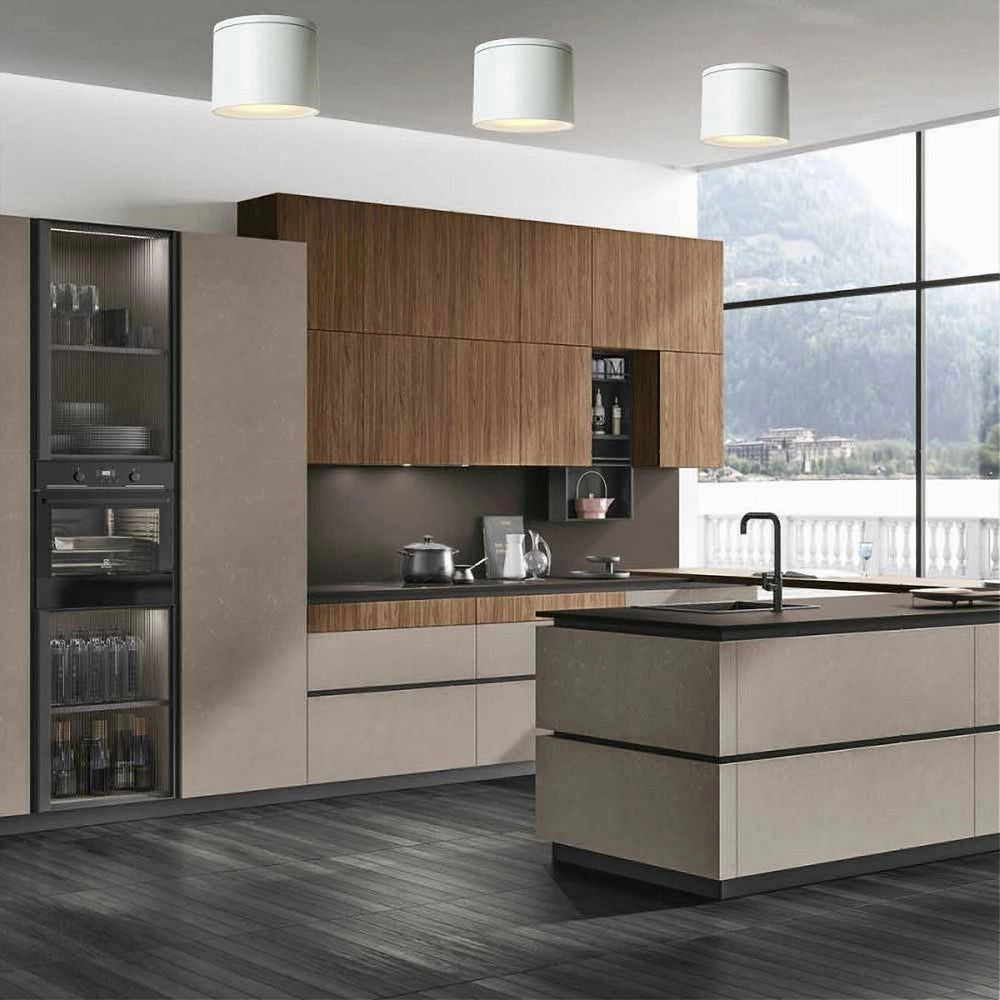 Trade Shop - Applique Da Soffitto A Cilindro Esterno Moderno Lampada Plafoniera Gu10 Ip54 H94 - Bianco