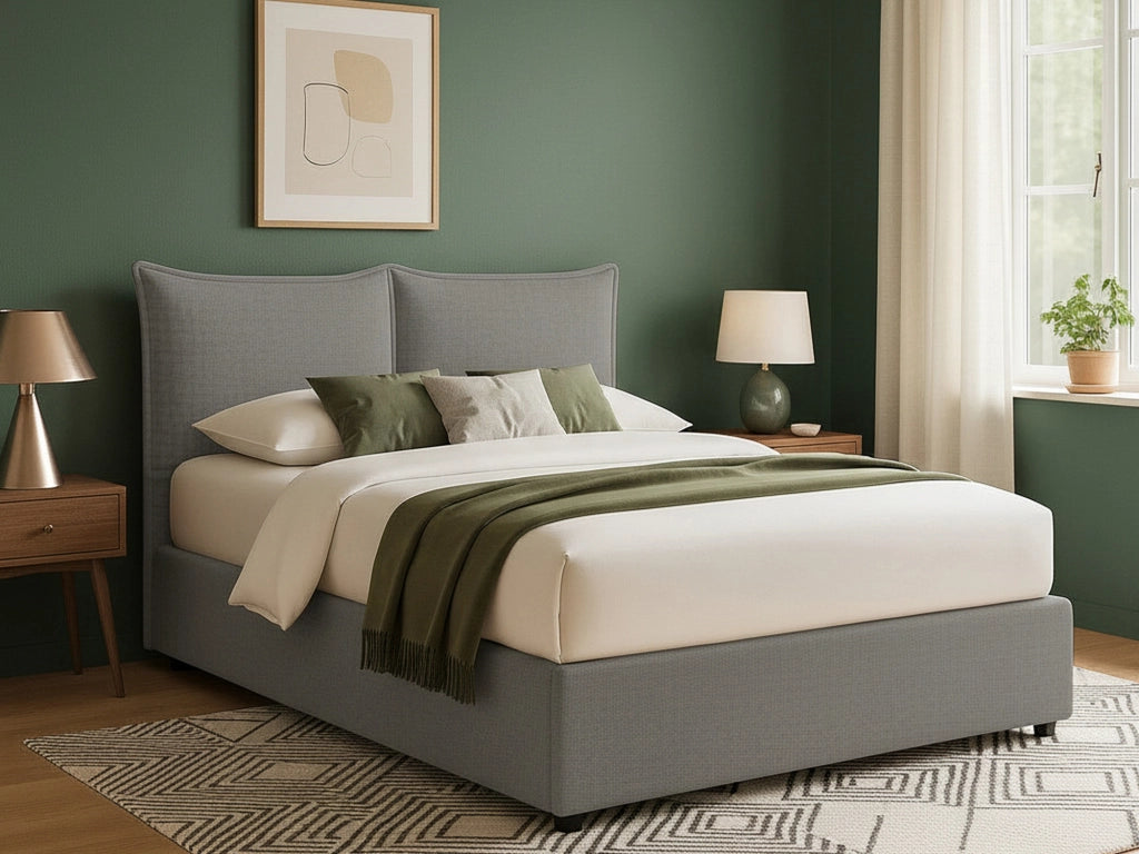 Chatteris, Letto Singolo Sfoderabile Made in Italy, Grigio Cenere