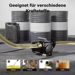 Pompa travaso carburante 12 V 180 W, Pompa travaso gasolio/benzina, 40 l/min, 4200 giri/min