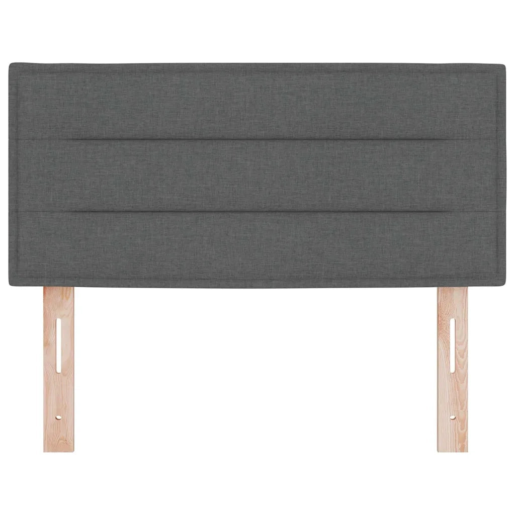 Testiera-Testata-Testiera Decorativa Grigio scuro 80 cm Pelle Sintetica 700973