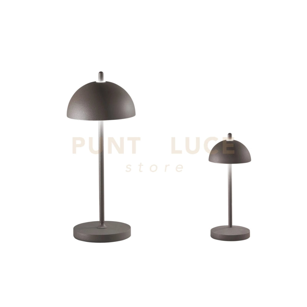 LAMPADA DA TAVOLO RICARICABILE LED PARTY BRONZO 1,5W 134LM 3000K DIMMERABILE IP44 8X19,8CM