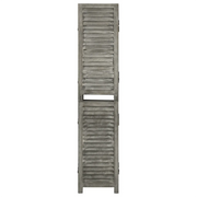 Divisorio Ambienti | Divider per stanze | Paravento a 6 Pannelli Grigio 214x166 cm in Legno Massello