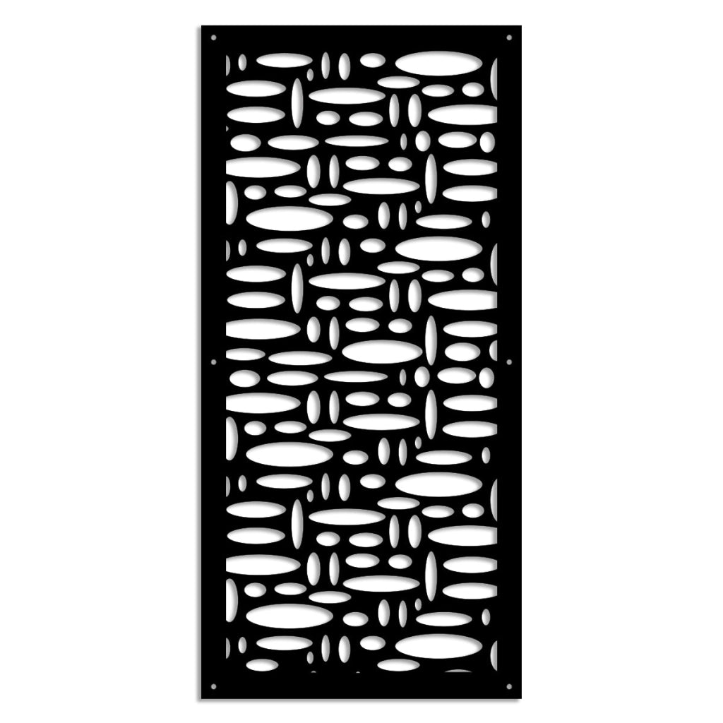 FLASHPOINT - Pannello in PVC traforato - Parasole Misura: 47x94 cm, Colore: nero