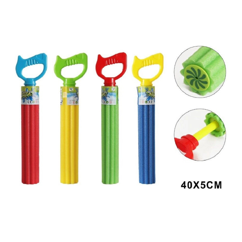 Trade Shop - Pistola Acqua 40x5cm Tubo Bambini Schiuma Gioco Giardino Piscina Spiaggia 605479 -