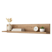 Greggio, Mensola un Ripiano, 90x15x15h cm Marrone Naturale