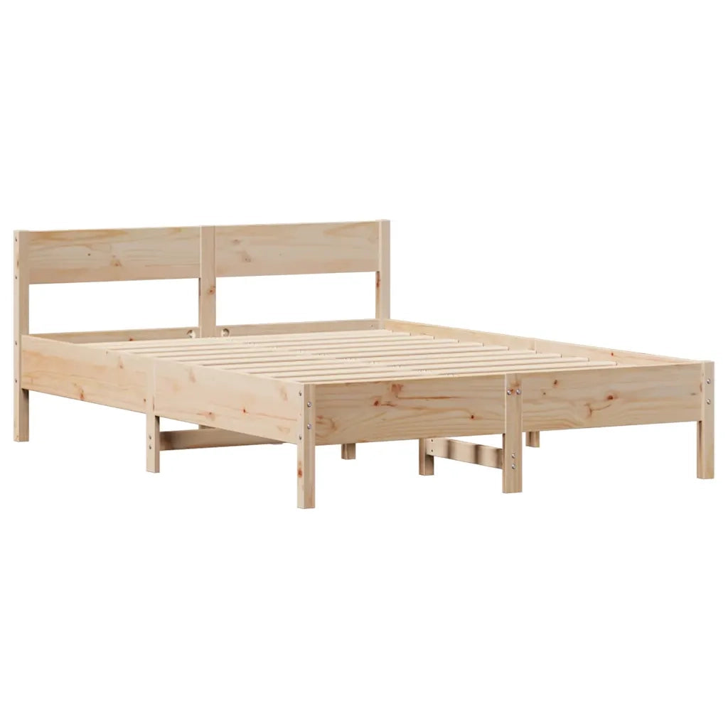 vidaXL Letto senza Materasso 120x190 cm in Legno Massello di Pino