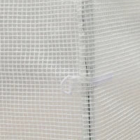 Serra a Tunnel con 4 Finestrelle e Ingresso a Zip in Acciaio Zincato e PE, 3x2x1.9 m, Bianco