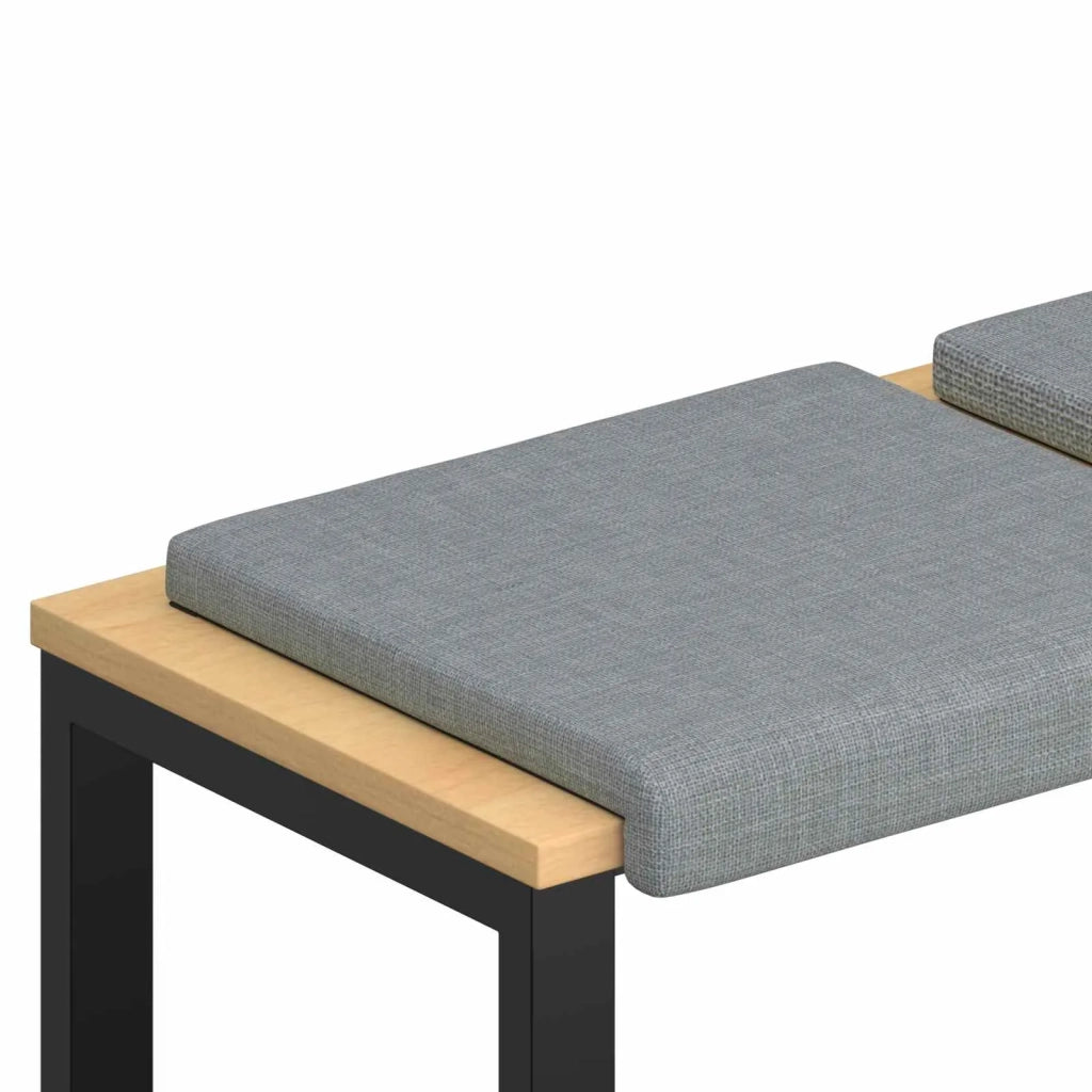 Cuscino per panchina 2 pcs Tessuto Grigio Chiaro 42043008