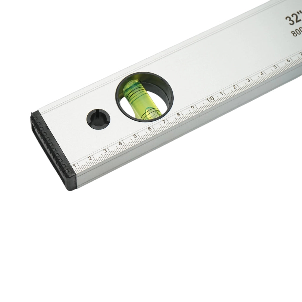 Livella magnetica in alluminio da 800 mm, con 3 bolle di livello e righello graduato da 0 a 80 cm, marca Crownman.