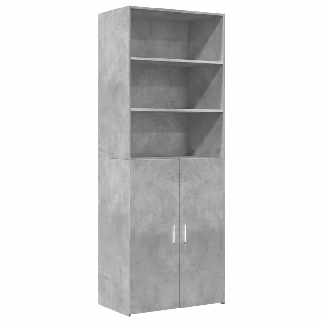 Credenza buffet cassettiera mobile contenitore organizer cucina soggiorno soggiorno alto 70 x 42,5 x 185 cm derivati ​​del legno grigio 02_0034717
