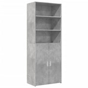 Credenza buffet cassettiera mobile contenitore organizer cucina soggiorno soggiorno alto 70 x 42,5 x 185 cm derivati ​​del legno grigio 02_0034717