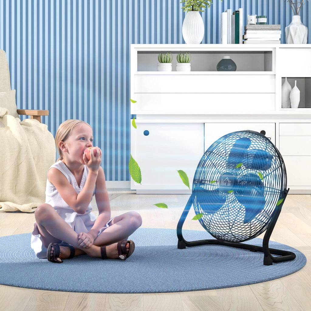 Ventilatore da Tavolo Elettrico ¨C zephmum ¨C Nero, Angolo Regolabile 120¡ã, 4 Velocit¨¤