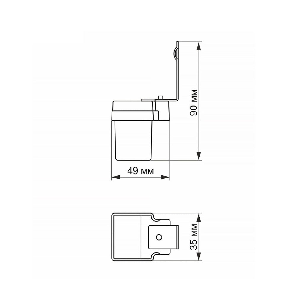 Sensore crepuscolare Videx da parete esterno IP44 6A 230V