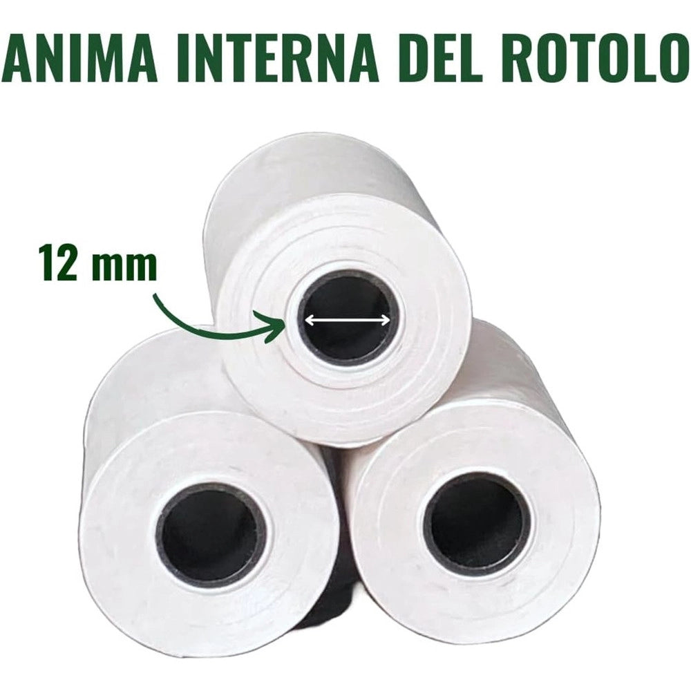 Trade Shop - Kit 10 Rotoli Pos In Carta Termica 57mmx20mt Universali Compatibili Con Dispositivi Pos -