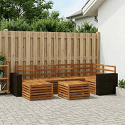 Set divano sezionale 7 pcs Naturale Legno di Acacia Massello 3384600