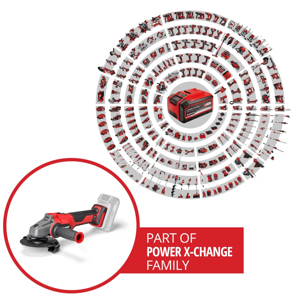 Smerigliatrice Angolare a Batteria Einhell Axxio 18 125 Q Solo 18V Ø 125 mm