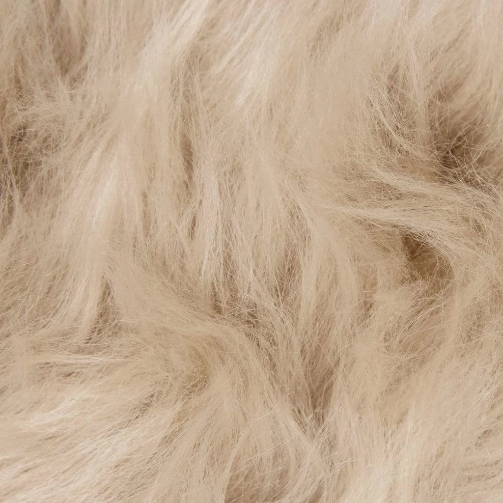 Tappeto in finta TAFALLA Beige 60 x 110 cm Poliestere 42021477