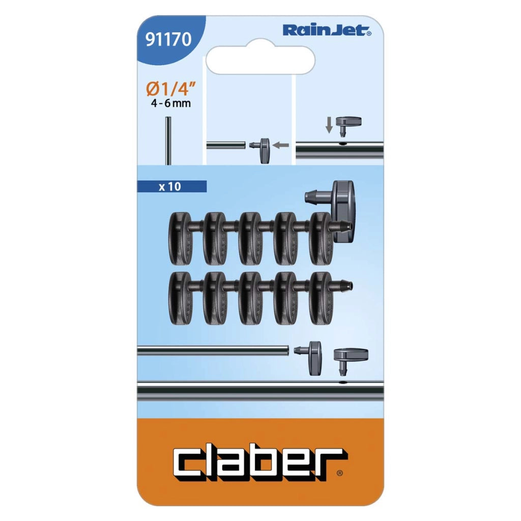 TAPPO PORTAGOMMA MICROTUBO SELF CLABER - RAINJET 91170 1/4 CF=PZ 10- 13 confezioni