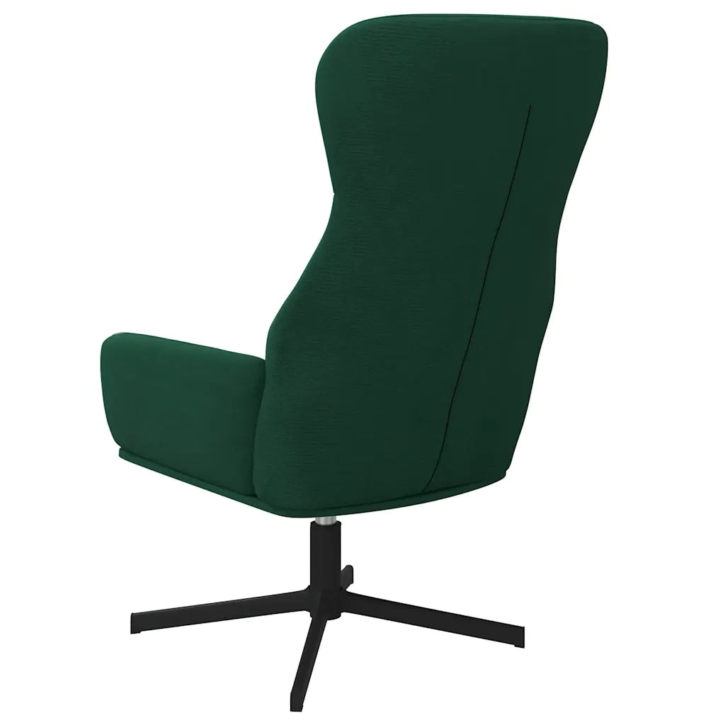 Sedia Relax Verde Scuro in Velluto