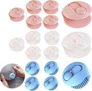 Clip per lenzuolo 18 pezzi Senza spilli Lenzuolo adesivo con alta elasticità Antiscivolo Trost per lenzuolo Sostegno di fissaggio (3 colori)