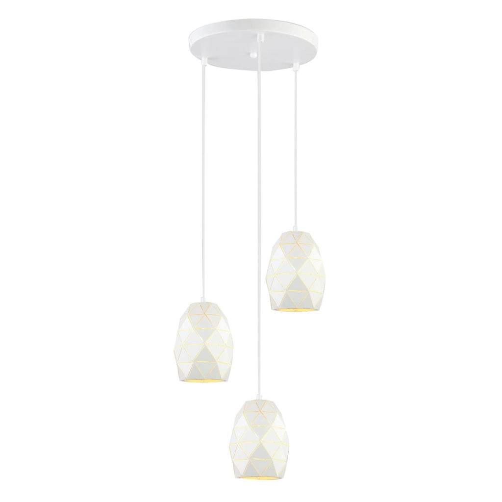 Lampadario Italux Harley bianco 3 luci E27 MDM-3480/3A