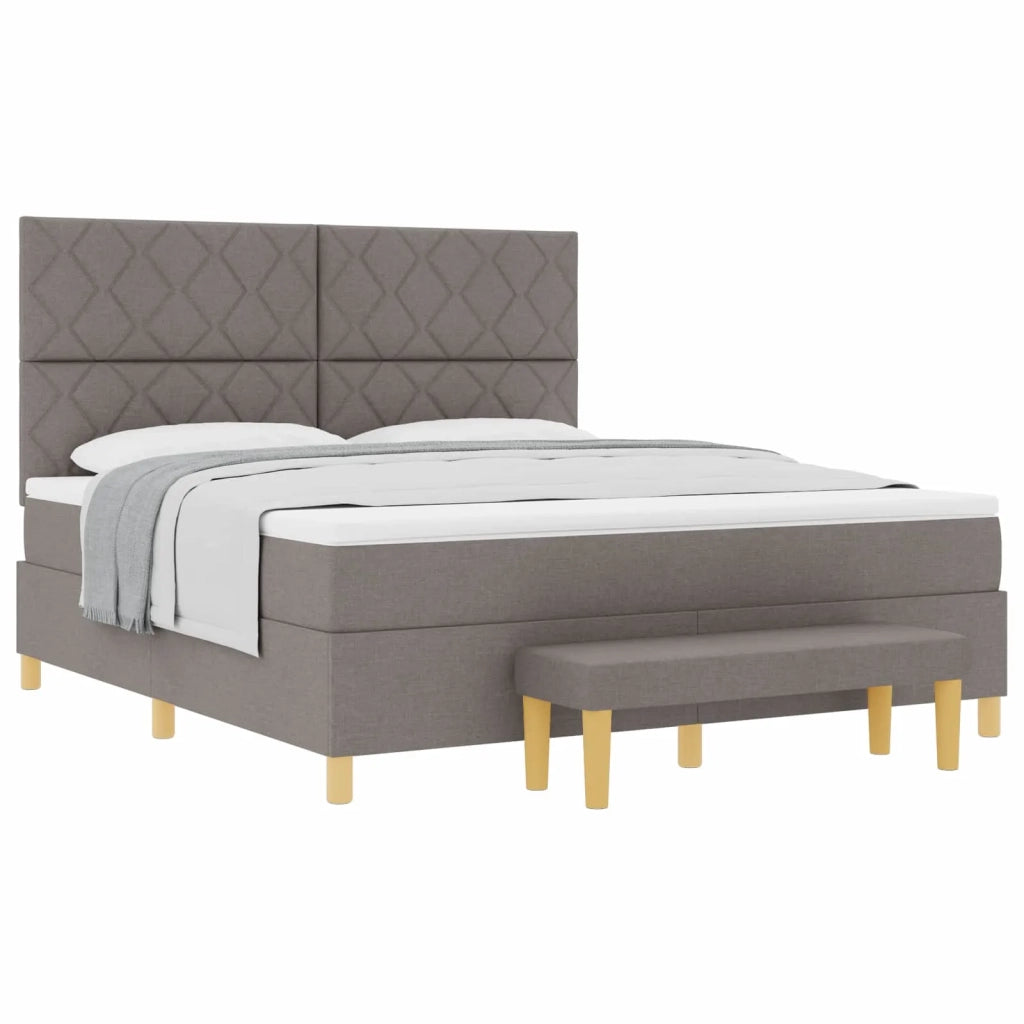 Letto a molle con testiera Talpa 180 x 200 cm Tessuto 3344398
