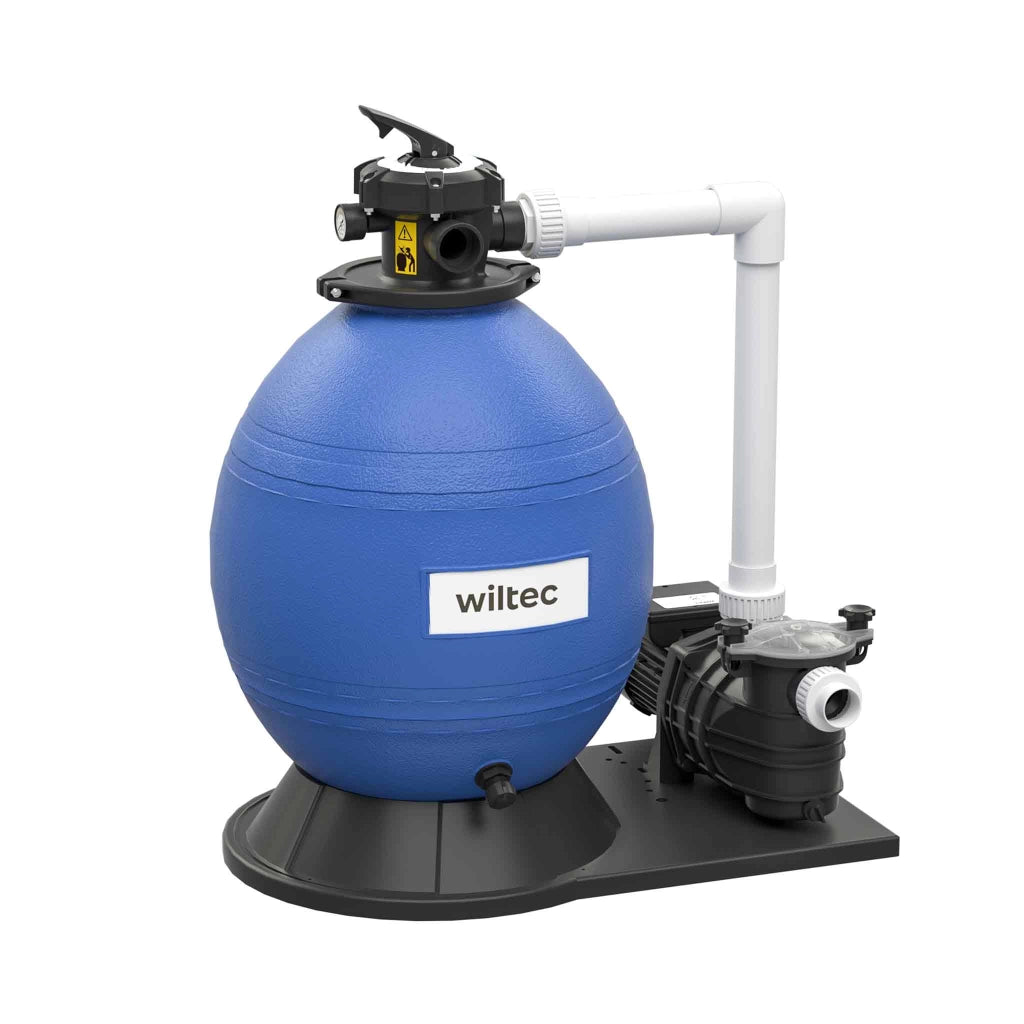 Filtro a sabbia per piscina, 750 W, serbatoio filtrante 71 l, pompa piscina autoadescante 20.000 l/h