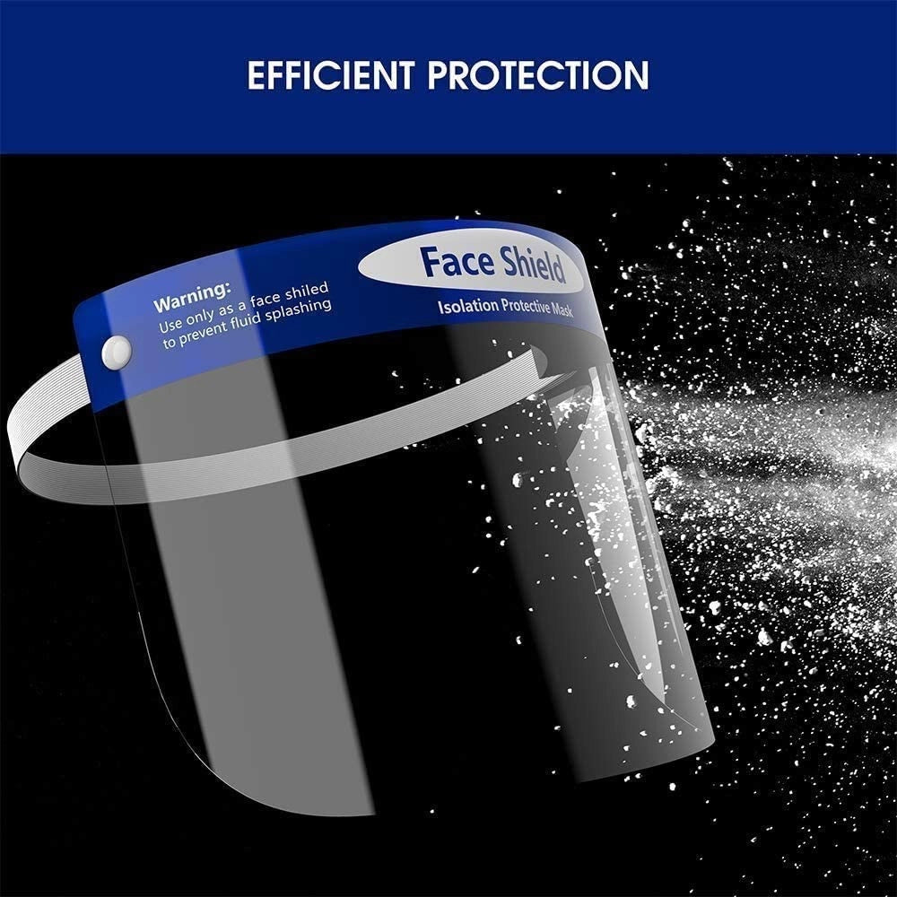Trade Shop - Visiera Protettiva A Protezione Totale Universale X Testa E Occhi Riutilizzabile -