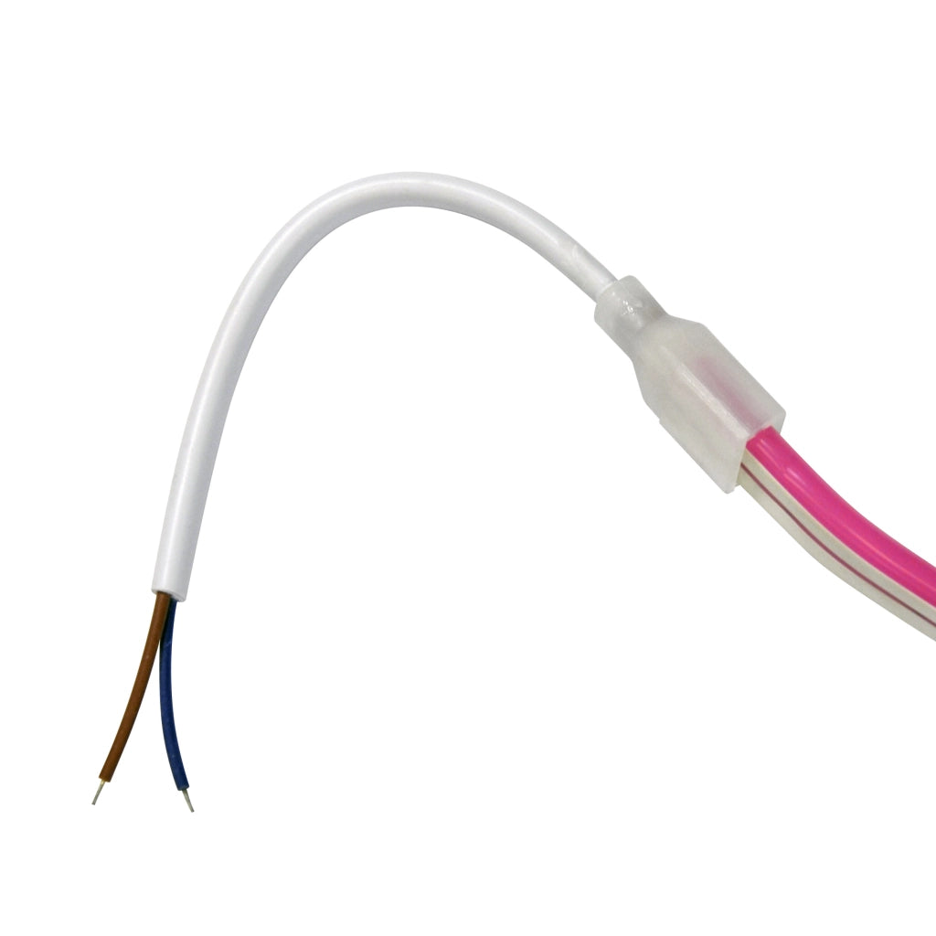 Connettore alimentazione LED Neon 12mm 2 pin 12-24V 3A Polux