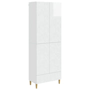 Set di armadi 2 pcs Bianco Lucido Legno ingegnerizzato 3416695