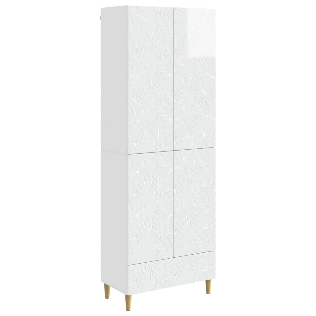 Set di armadi 2 pz Bianco Lucido Legno ingegnerizzato 3416695